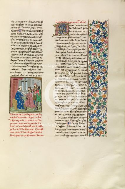The King of France Sending a Messenger to the German Emperor, c1380s, about 1480-1483. Creator: Unknown.