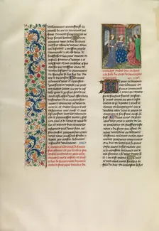 The King of France Sending a Messenger to the King of Spain, c1380s; about 1480-83. Creator: Master of the Copenhagen Caesar