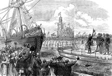 The King of Holland declaring the docks open, 1873. Creator: Unknown