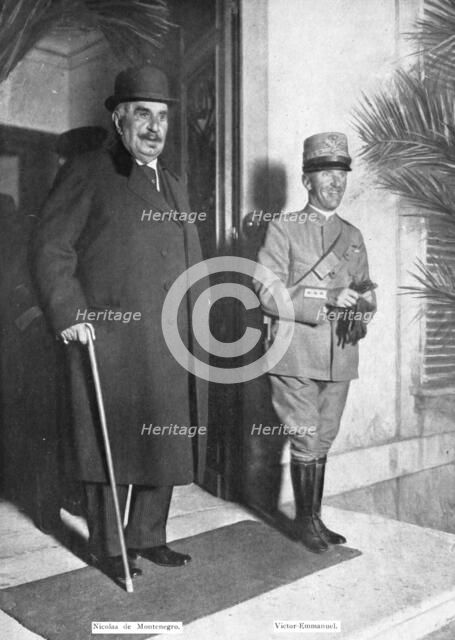 The King of Italy in France; The King of Italy and his father-in-law, September 28, 1917, Creator: Unknown.