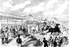 The King of Italy in Vienna: exhibition of horses, 1873. Creator: Unknown