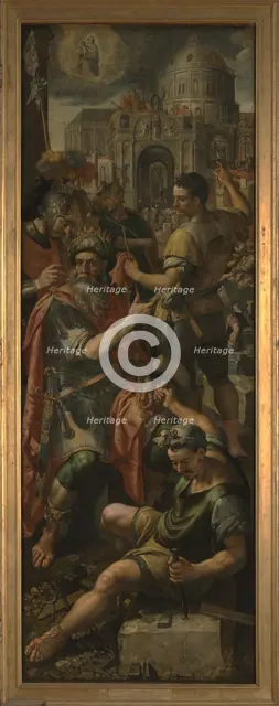 The King of Silesia has a Church Built in Honour of Mary, 1590. Creator: Martin de Vos.
