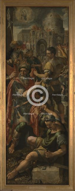 The King of Silesia has a Church Built in Honour of Mary, 1590. Creator: Martin de Vos.