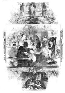 The King of the Bean - drawn by Edmond Morin, 1857. Creator: Unknown