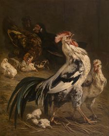 The King of the Poultry Yard, 1857. Creator: Charles Verlat