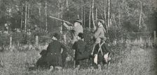 The King shooting over Sandringham preserves 1900s, (1910). Creator: Unknown