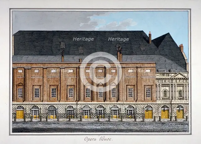 The King's Theatre, Haymarket, Westminster, London, 1807. Artist: Charles Tomkins