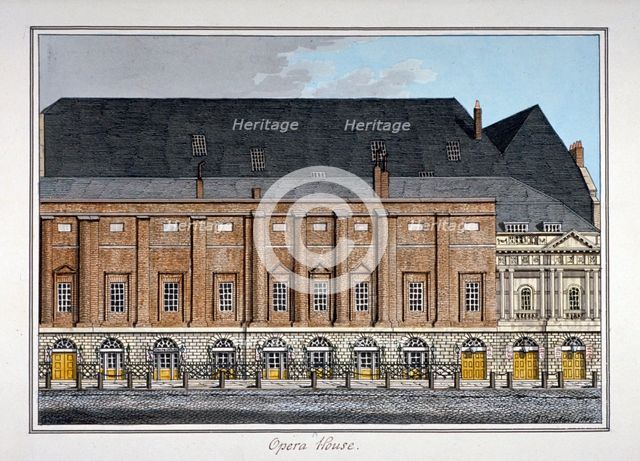 The King's Theatre, Haymarket, Westminster, London, 1807. Artist: Charles Tomkins