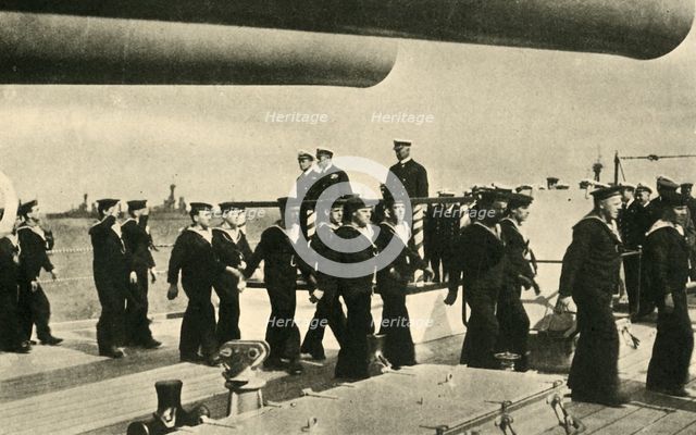 'The King's Visit to the Grand Fleet', First World War, June 1917, (c1920). Creator: Unknown.