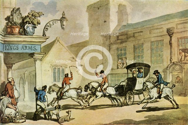 'The King's Arms, Dorchester', late 18th-early 19th century, (1943).  Creator: Thomas Rowlandson.