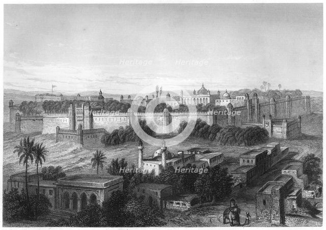 'The King's palace at Delhi', c1860. Artist: Unknown