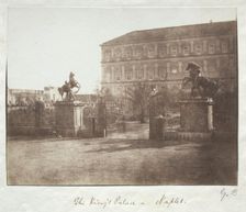 The King's Palace, Naples, before 1852. Creator: Reverend George Wilson Bridges (British, 1788-1863)