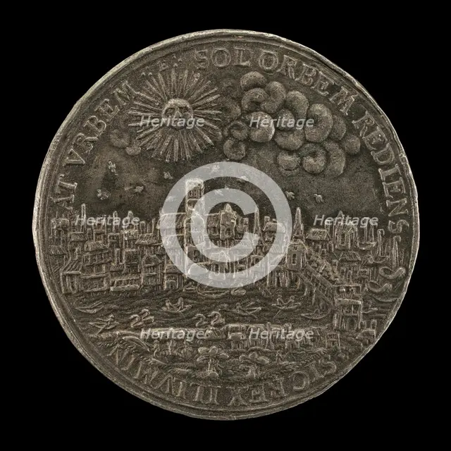 The King's Return to London [reverse], 1633. Creator: Nicolas Briot.