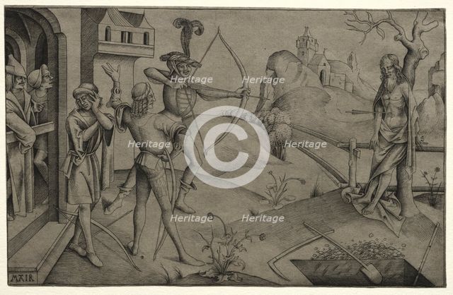 The King's Sons Shooting at their Dead Father's Body, 1495-1504. Creator: Nicolaus Alexander Mair von Landshut (German, 1520).