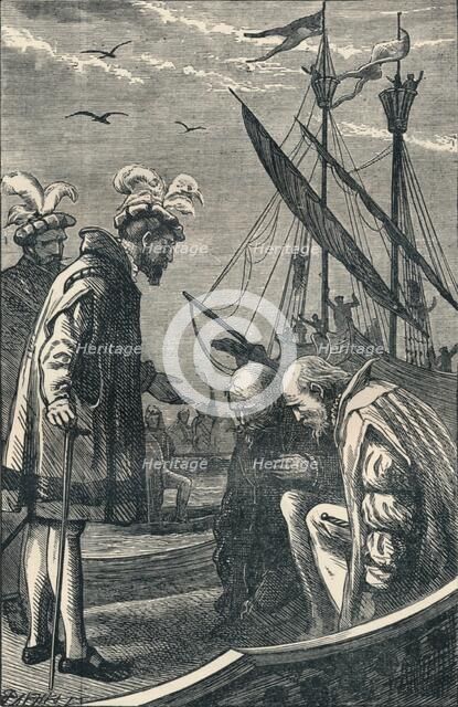 The King Visits Vasco da Gama, 1904. Artist: Unknown.