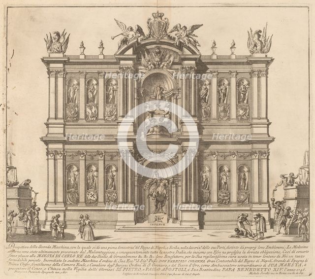 The Kingdom of Naples, for the "Chinea" Festival, 1746. Creator: M Sorello.