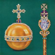 The King's Orb and Sceptre 1937. Creator: Unknown