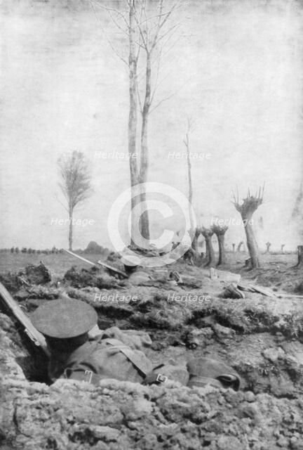 The King's Regiment (Liverpool), Second Battle of Ypres, Belgium, 22 April-25 May 1915. Artist: Unknown