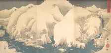 The Kiso Mountains in Snow, dated 8th month of the Snak..., dated 8th month of the Snake year, 1857. Creator: Ando Hiroshige
