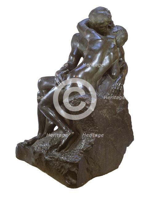 'The Kiss', 1860-1890. Artist: Auguste Rodin.