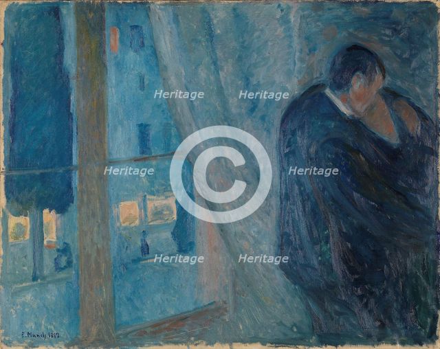 The Kiss, 1892. Creator: Munch, Edvard (1863-1944).