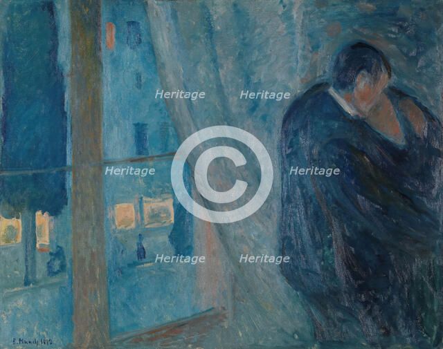 The Kiss, 1892. Creator: Edvard Munch.