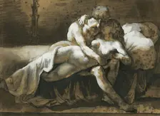 The Kiss, 1816. Creator: Theodore Gericault