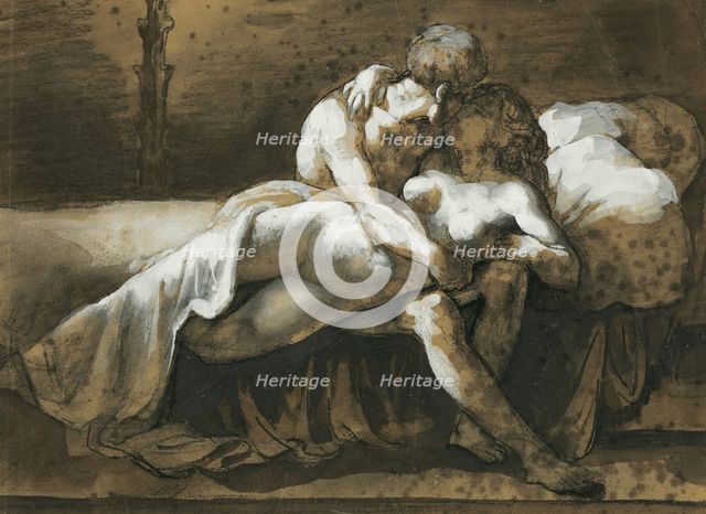 The Kiss, 1816. Creator: Theodore Gericault.