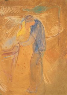 The Kiss, 1906-1907. Creator: Munch, Edvard (1863-1944)