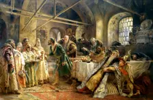 The Kiss Ceremony 1895. Artist: Konstantin Makovsky