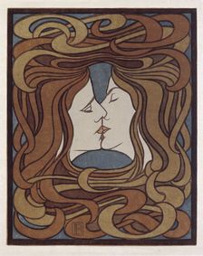 The Kiss. Artist: Behrens, Peter (1868-1940)