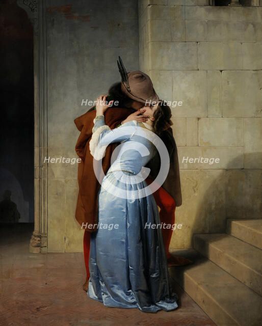 The Kiss. Artist: Hayez, Francesco (1791-1882)