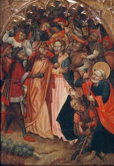 The Kiss of Judas. Artist: Master of Retascón (active ca 1410-1425)