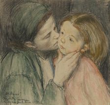 The Kiss (Le Baiser), c1906 / 1922. Creator: Elizabeth Nourse