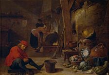 The Kitchen, 1643. Creator: David Teniers II