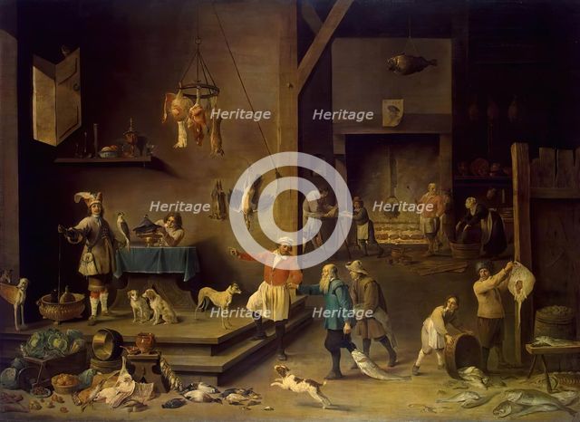 The Kitchen, 1646. Creator: David Teniers II.