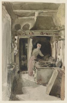The Kitchen, 1858. Creator: James Abbott McNeill Whistler