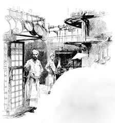 The Kitchen, Carlton Club, 1890. Creator: Unknown