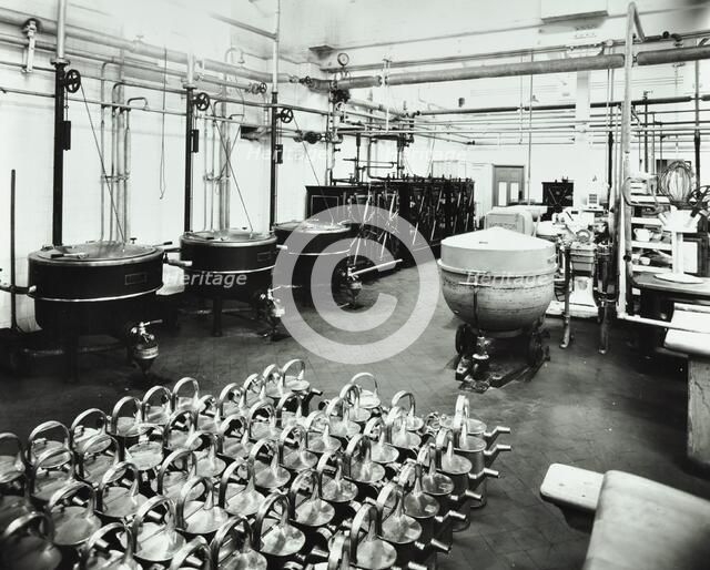 The kitchen at Banstead Hospital, Sutton, Surrey, 1938. Artist: Unknown.