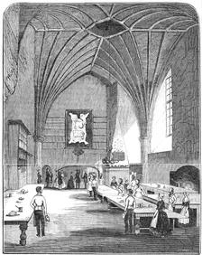 The kitchen at Burghley, 1844. Creator: Unknown