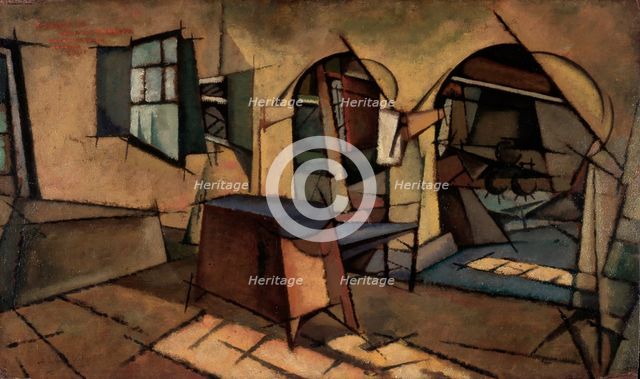 The Kitchen at Manhufe House, 1913. Creator: Souza-Cardoso, Amadeo de (1887-1918).