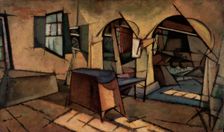 The Kitchen at Manhufe House, 1913. Creator: Souza-Cardoso, Amadeo de (1887-1918)