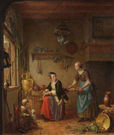 The Kitchen, c.1760-c.1771. Creator: Willem Joseph Laquy