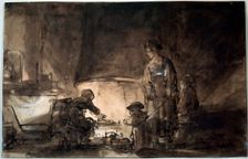 The Kitchen in Rembrandt's House 1650s. Artist: Rembrandt Harmensz van Rijn