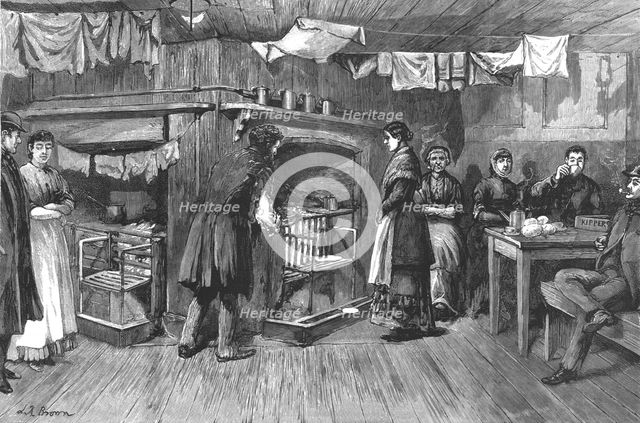 'The Kitchen of a common lodging-house, Spitalfields', 1886.   Creator: Unknown.