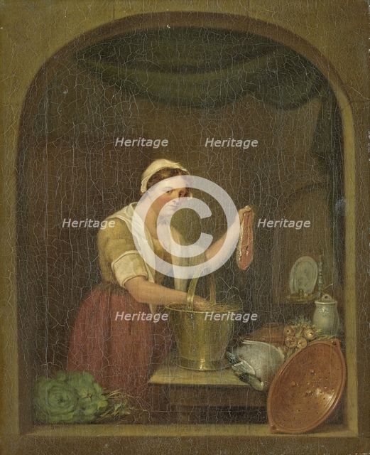 The Kitchen Maid, 1820. Creator: Jan de Ruyter.