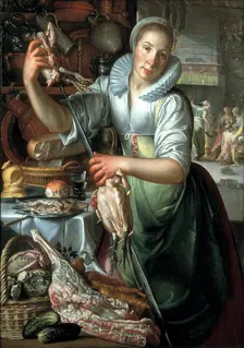 The kitchen maid, ca 1620-1625. Artist: Wtewael, Joachim (1566-1638)