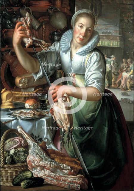 The kitchen maid, ca 1620-1625. Artist: Wtewael, Joachim (1566-1638)