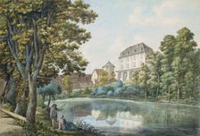 The kitchen pond and the library in Weimar, c1801. Creator: Georg Melchior Kraus