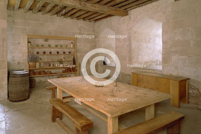 The Kitchen, Portland Castle, Weymouth, Dorset, 1998. Artist: J Bailey